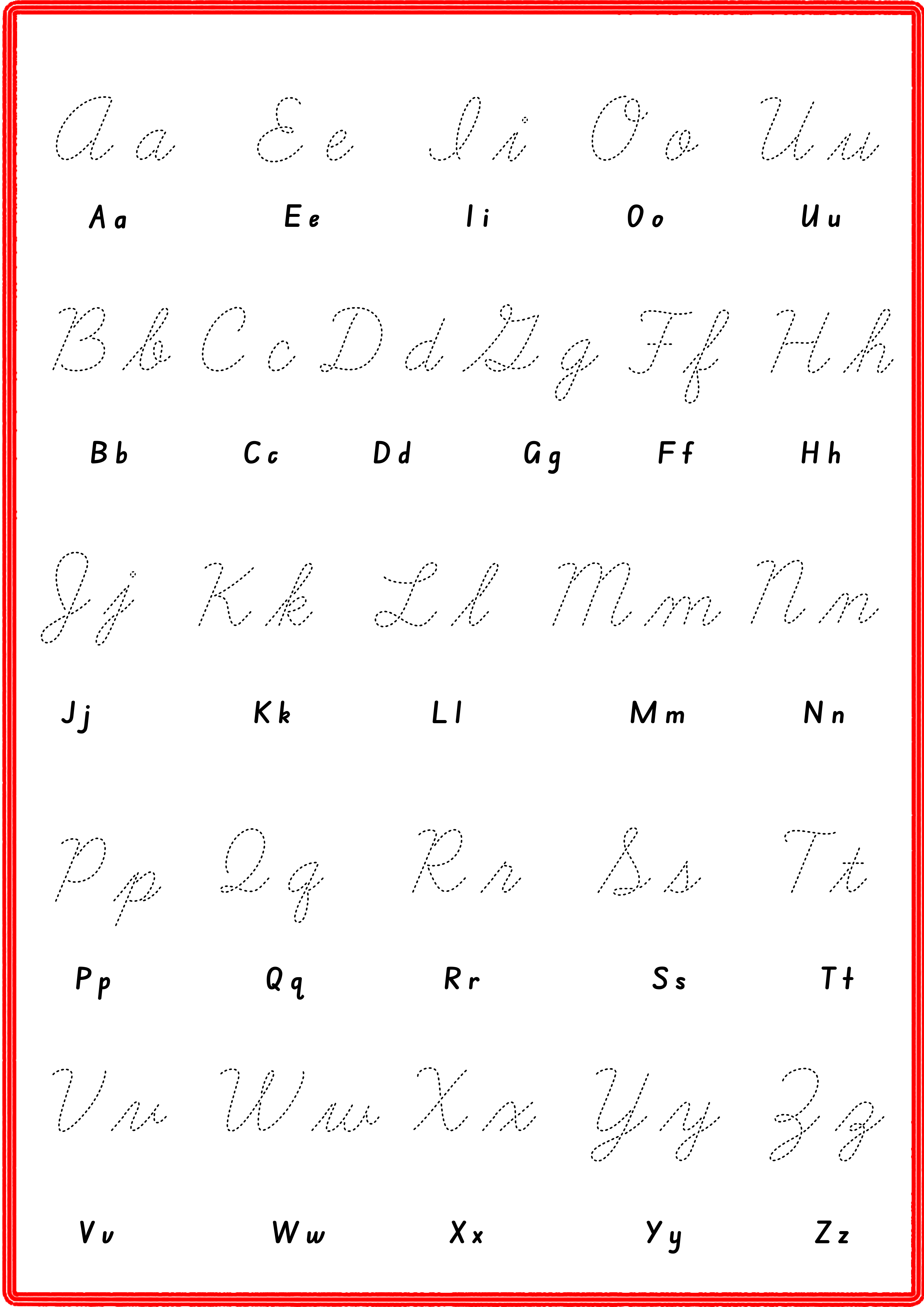 Alphabet Learning Flash Cards For Kids