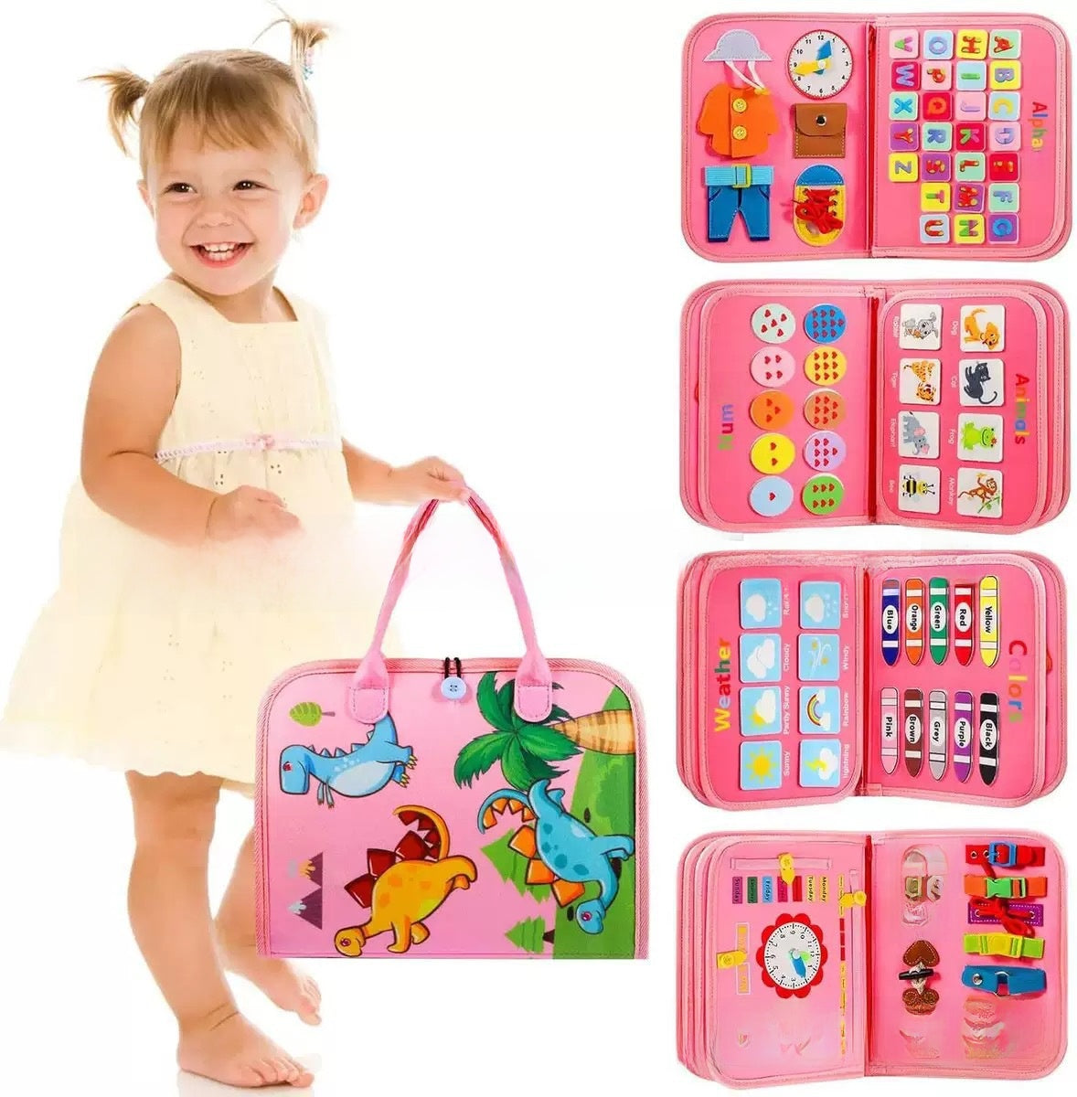 Montessori Educational Felt Activity Board for Children