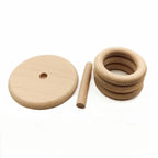 Wooden Baby Rattle Teether Toy
