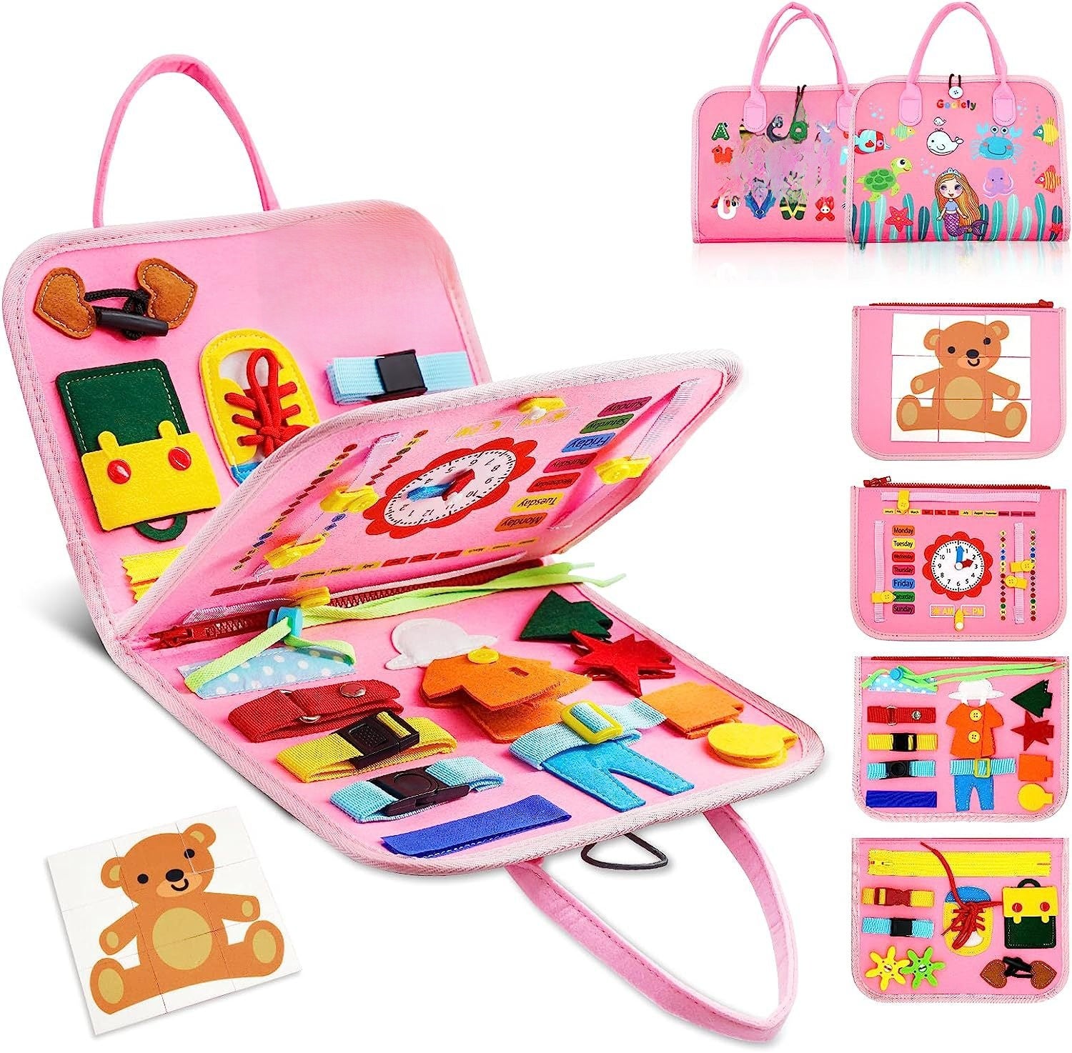 Montessori Educational Felt Activity Board for Children