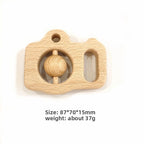 Wooden Baby Rattle Teether Toy