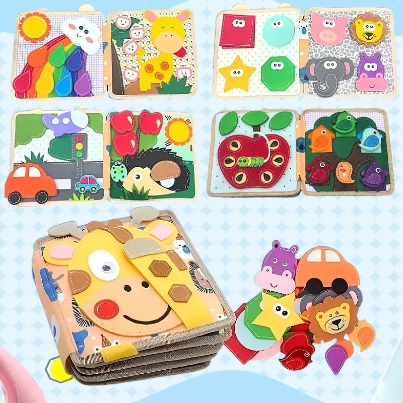 Educational Felt Activity Book for Children
