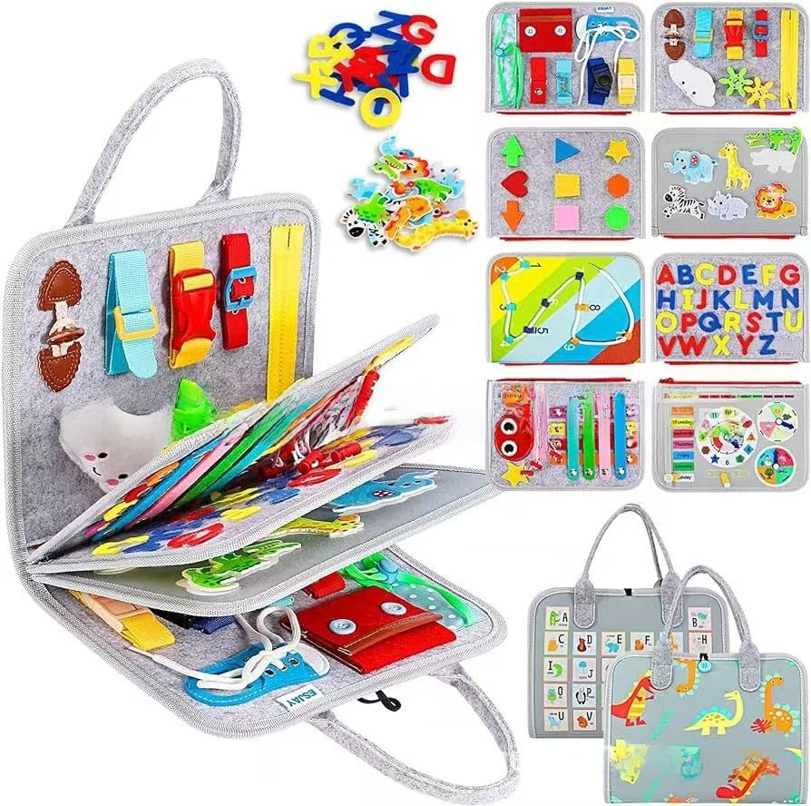 Montessori Educational Felt Activity Board for Children