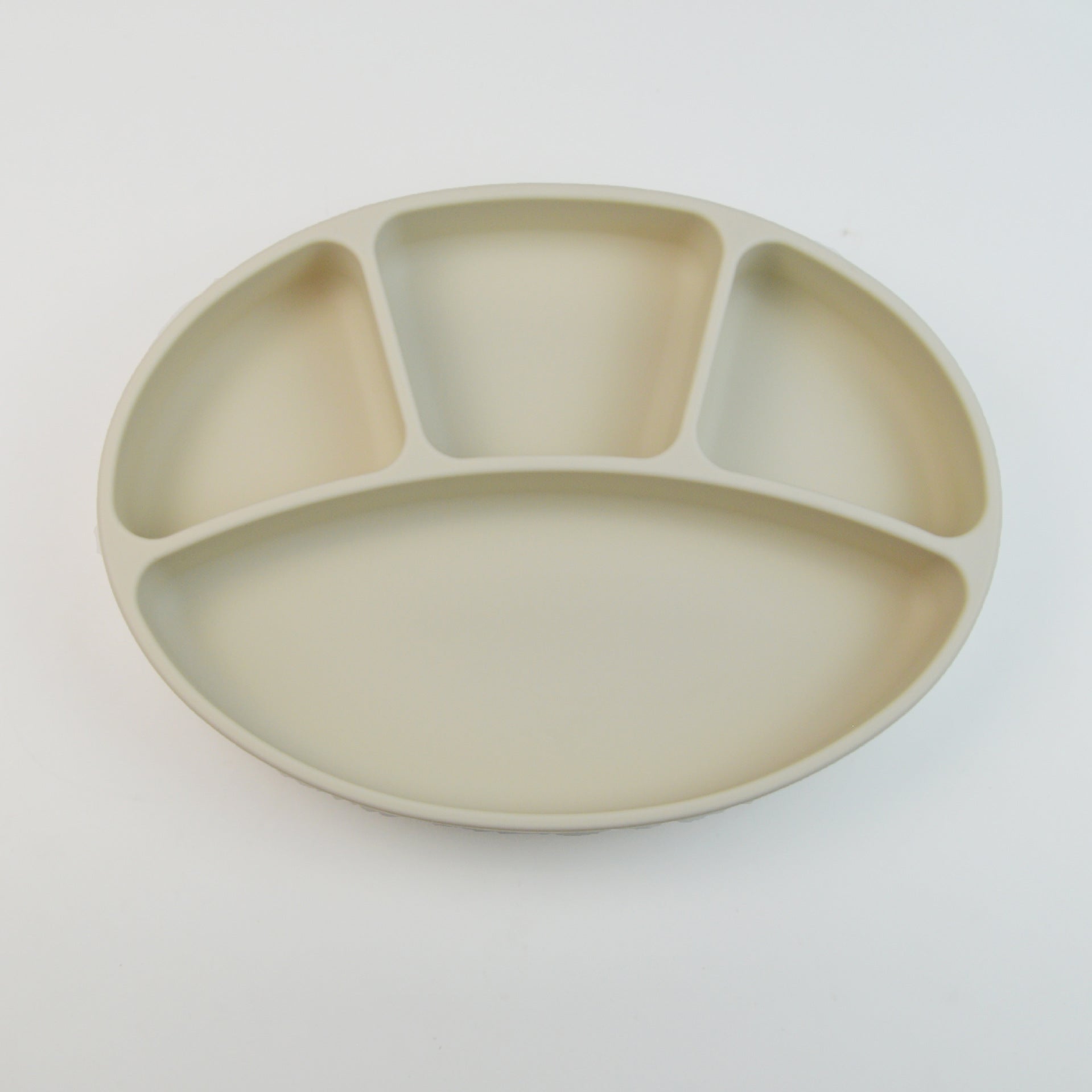 Kids Silicone Suction Plate Divided Compartment Bowl
