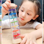 Montessori Wooden Rain Vessels Toys Orff Music Enlightenment Musical Instrument for 0-3 Children