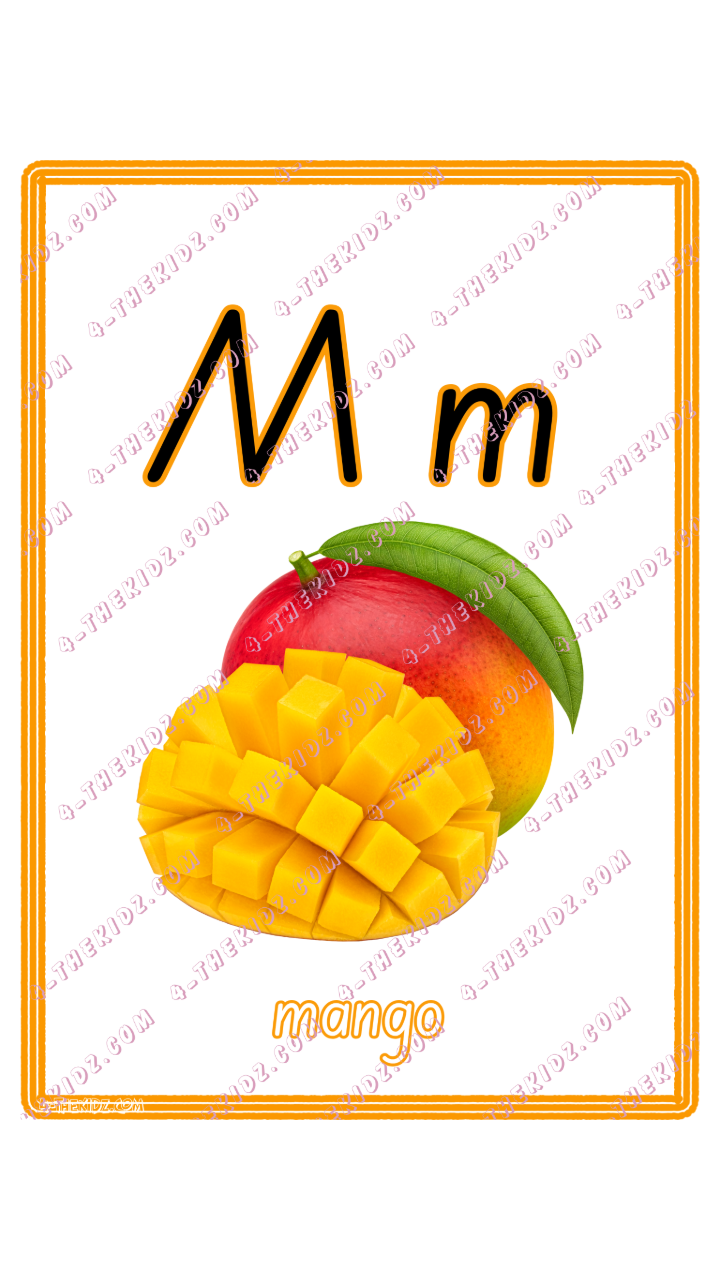 Learning Flash Card M | Mango