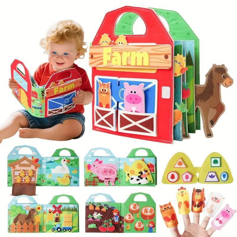 Educational Felt Activity Book for Children