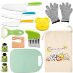 Children Plastic Kitchen Knife Set with Cutting Board