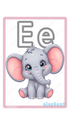 Learning Flash Card E | Elephant