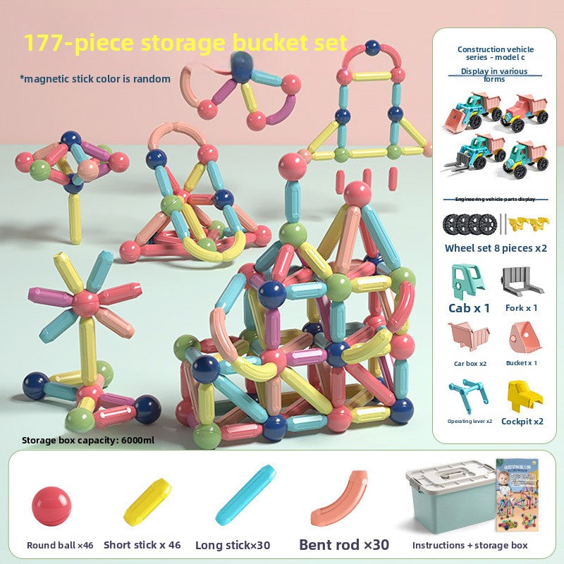 Magnetic Educational Building Blocks for Children