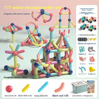 Magnetic Educational Building Blocks for Children