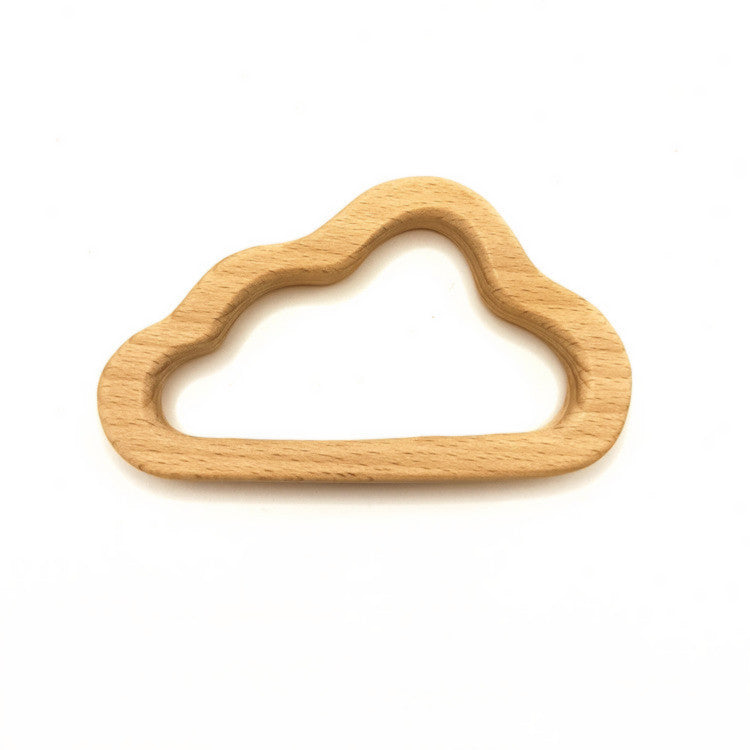 Wooden Baby Rattle Teether Toy