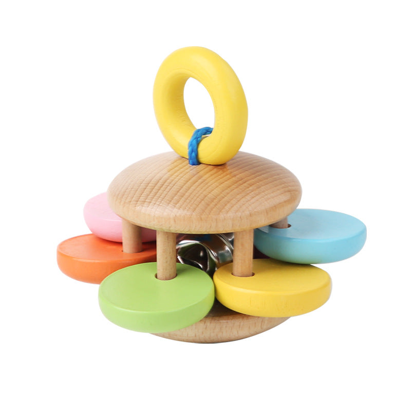 Wooden Rattle Infant Grasping Educational Toys