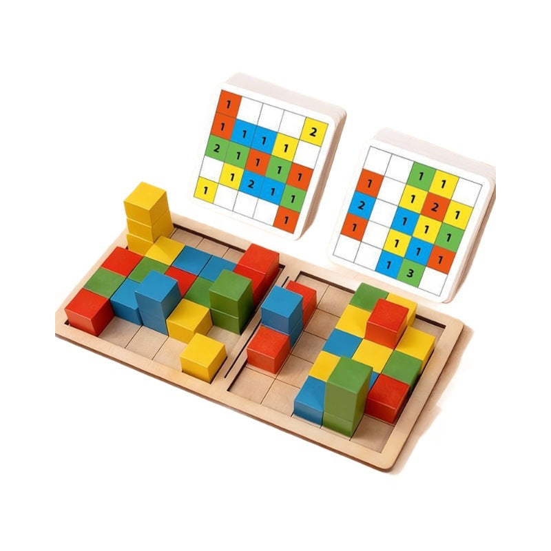 3D Logic Training Building Block Game