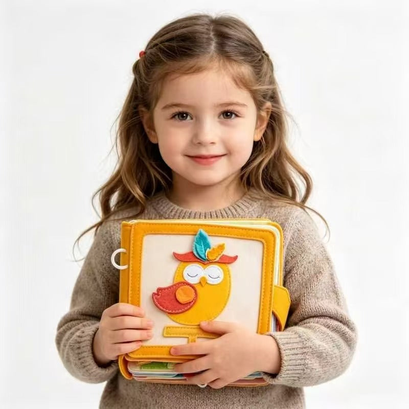 Educational Felt Activity Book for Children