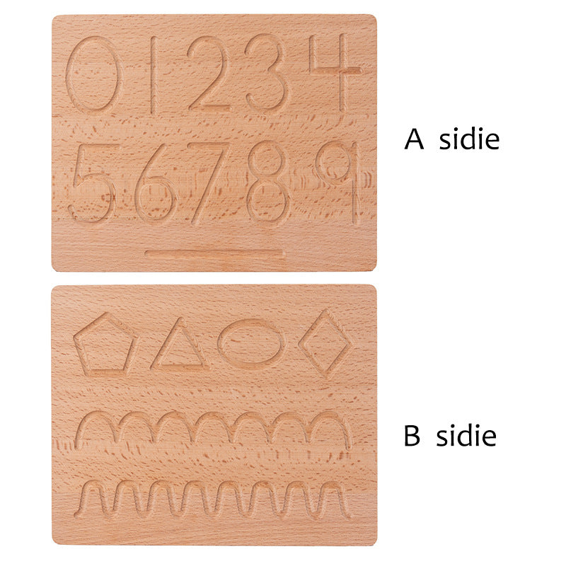 Wooden Blind Writing Board Educational Toy for Children