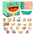 Childrens Balanced Tactile Stacking Wooden Blocks