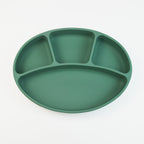 Kids Silicone Suction Plate Divided Compartment Bowl
