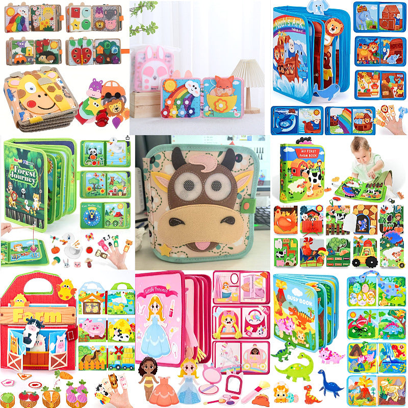 Educational Felt Activity Book for Children