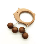 Wooden Baby Rattle Teether Toy