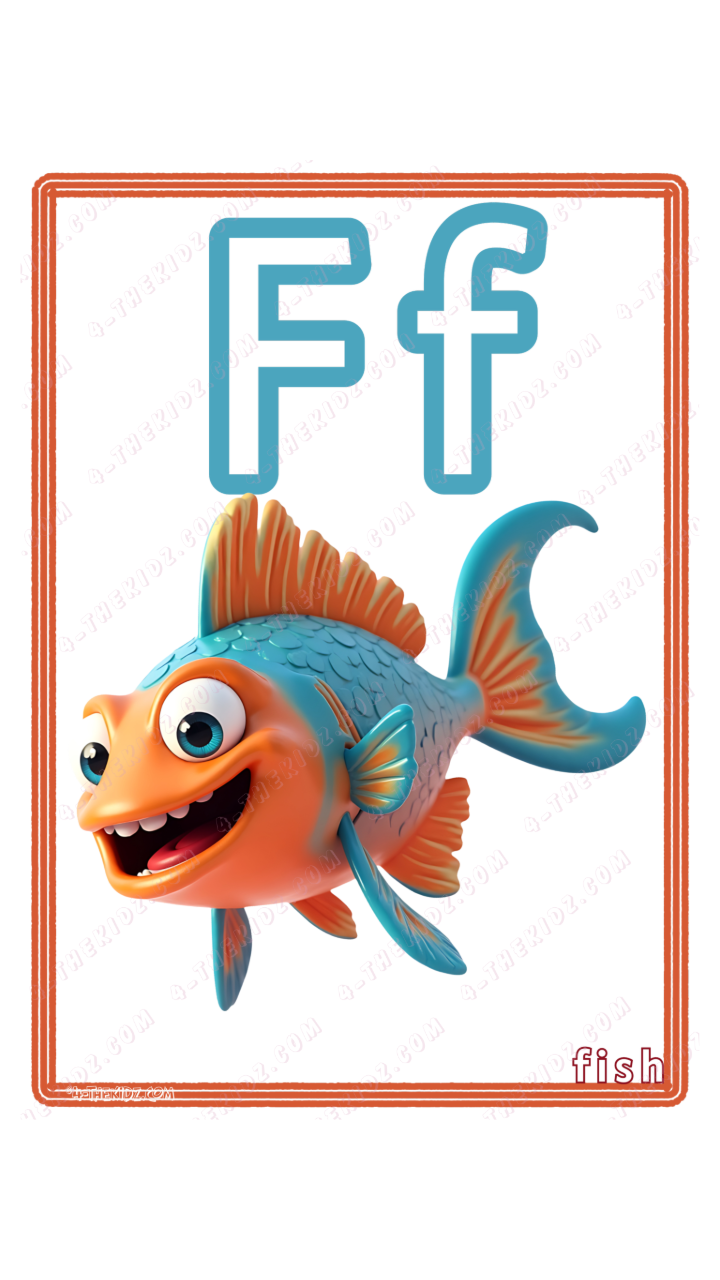 Learning Flash Card F | Fish