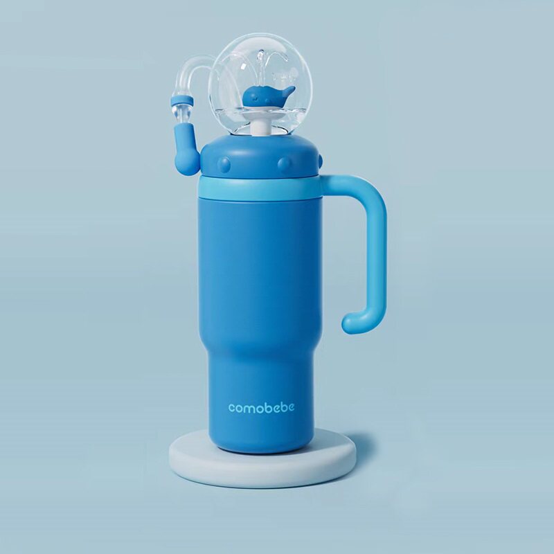 Children Insulated Water Bottle with Dual Lids