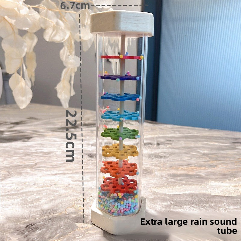 Montessori Wooden Rain Vessels Toys Orff Music Enlightenment Musical Instrument for 0-3 Children