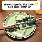 Children Divided Plate with Utensils
