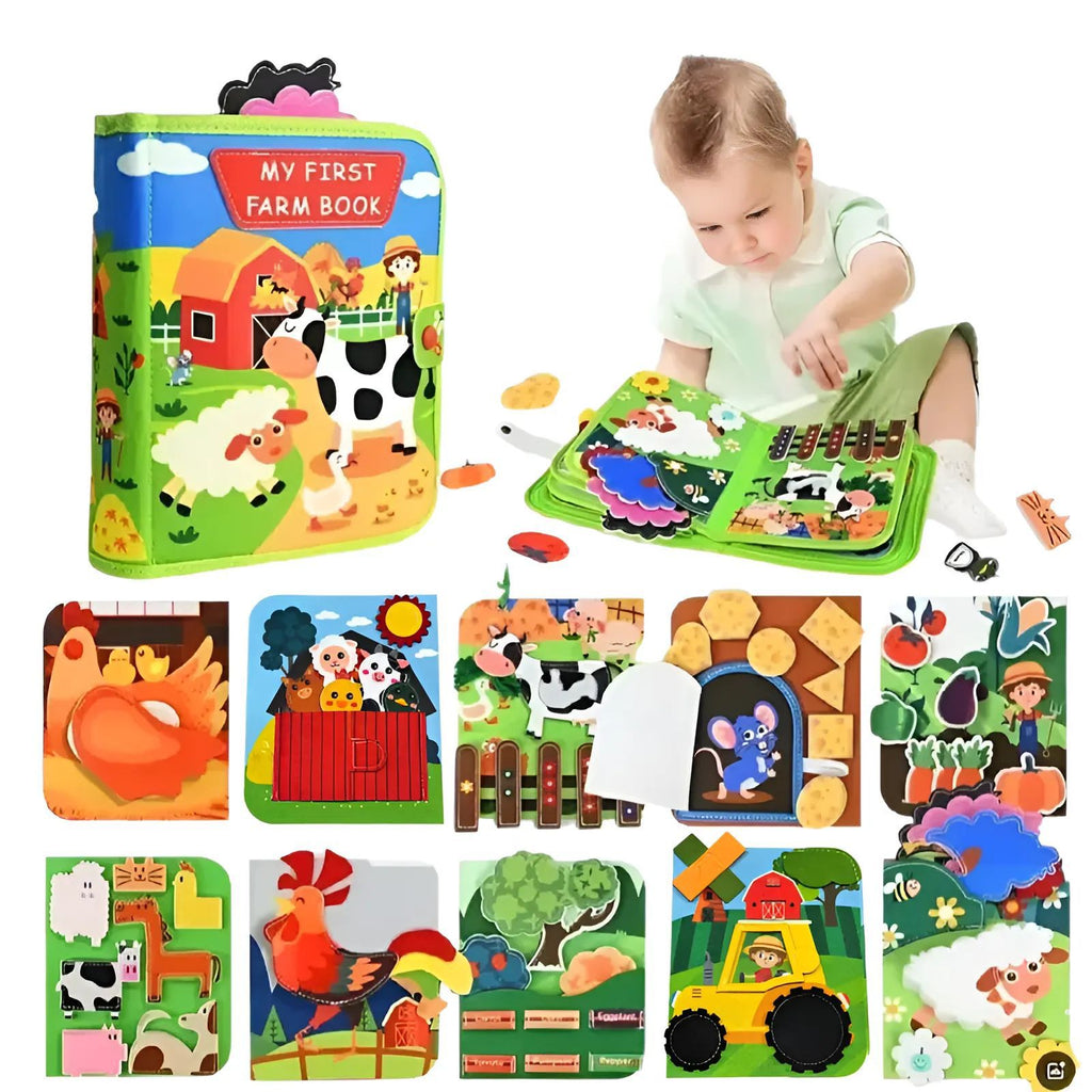 Educational Felt Activity Book for Children
