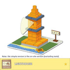 DIY Construction Master Handmade Real Brick Cement House Building Toy