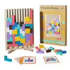 Beech Wood Tetris Puzzle Blocks for Kids