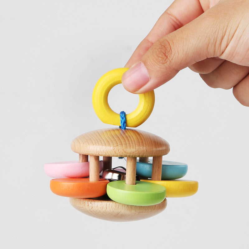 Wooden Rattle Infant Grasping Educational Toys
