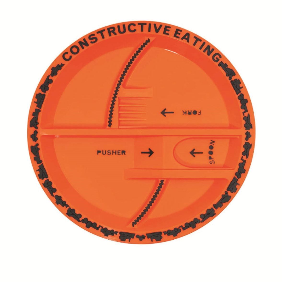 Children Divided Plate with Utensils