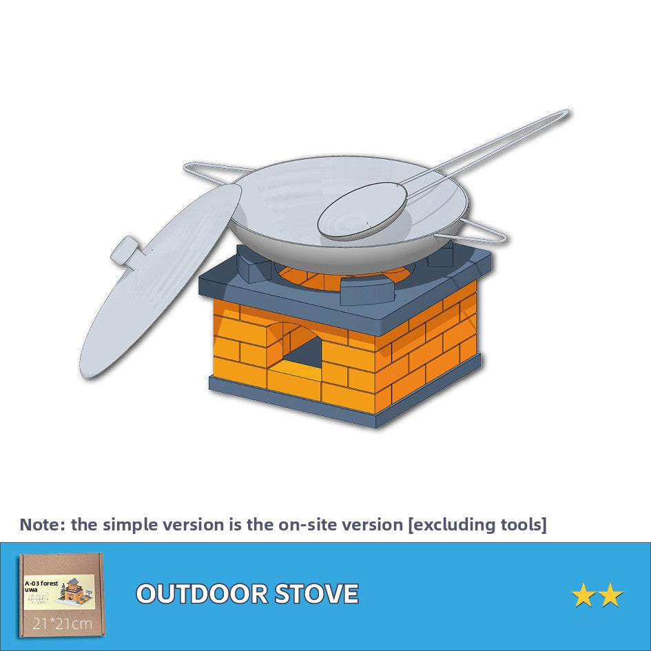 DIY Construction Master Handmade Real Brick Cement House Building Toy