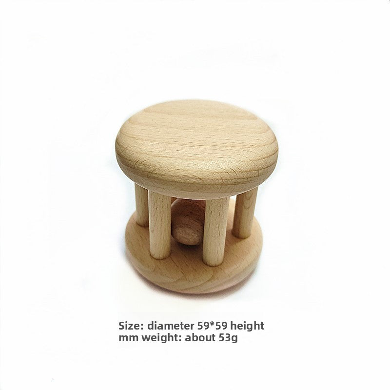 Wooden Baby Rattle Teether Toy