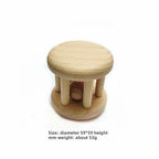 Wooden Baby Rattle Teether Toy