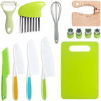 Children Plastic Kitchen Knife Set with Cutting Board