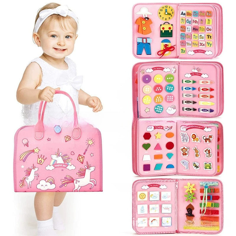 Montessori Educational Felt Activity Board for Children