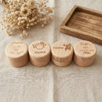 Custom Engraved Wooden Baby Teeth Hair Memory Box
