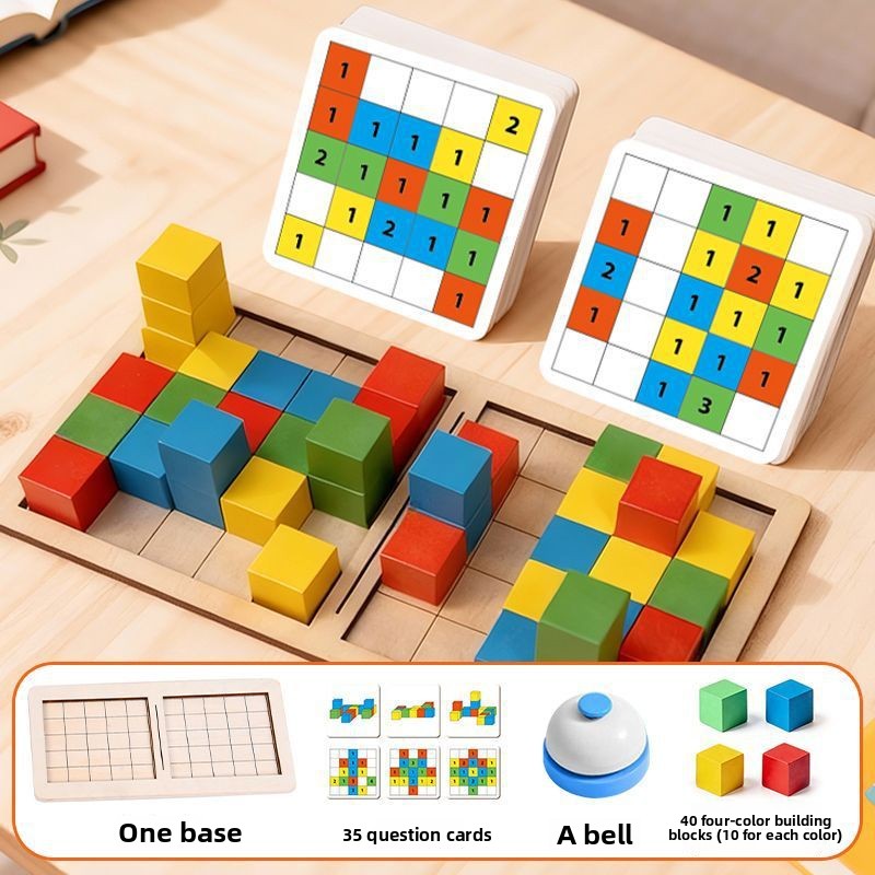 3D Logic Training Building Block Game