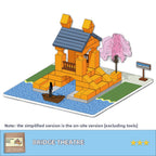 DIY Construction Master Handmade Real Brick Cement House Building Toy
