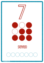 Number Flashcards 0–9 for Kids