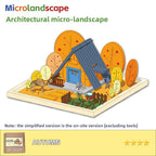 DIY Construction Master Handmade Real Brick Cement House Building Toy