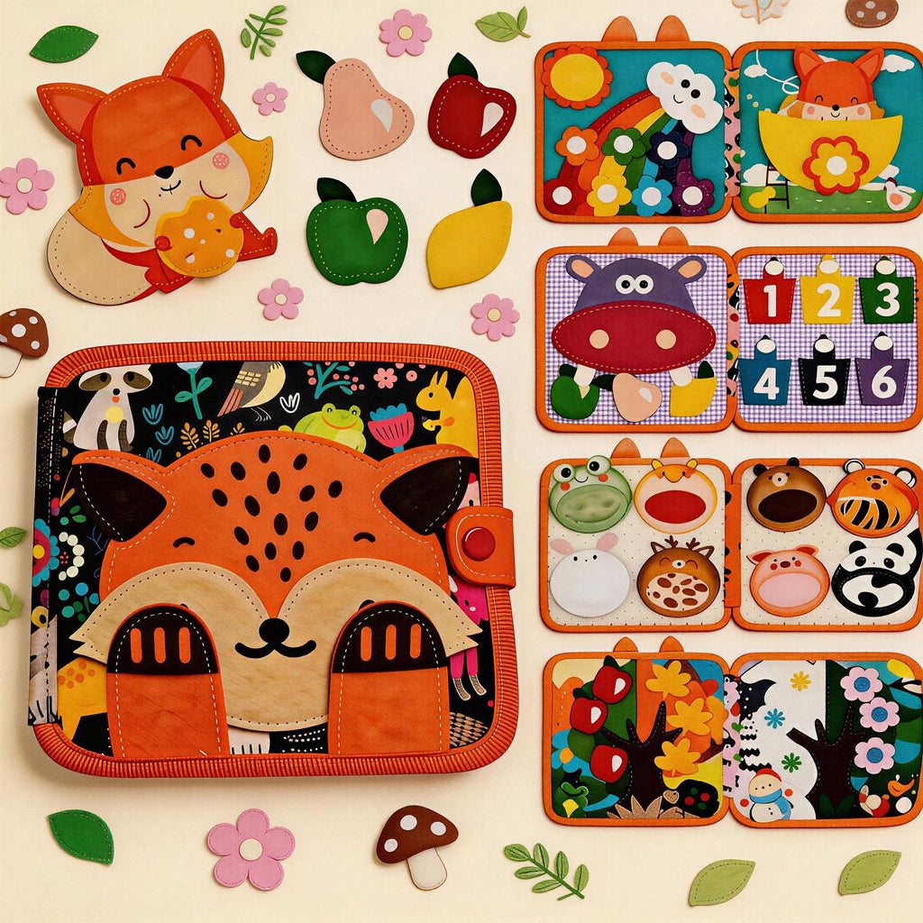 Educational Felt Activity Book for Children