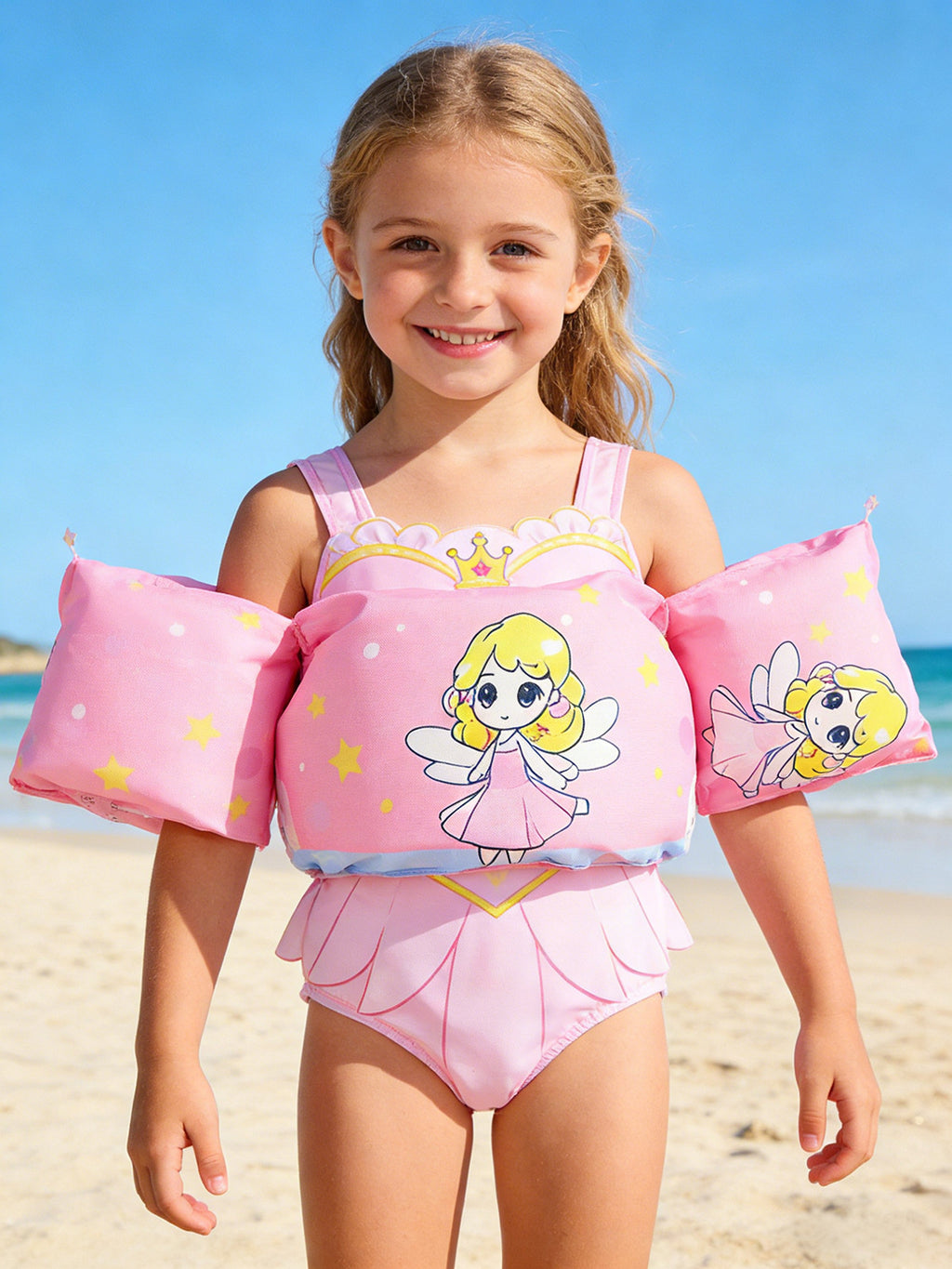 Children Swimming Buoyancy Vest with Arm Rings