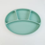 Kids Silicone Suction Plate Divided Compartment Bowl