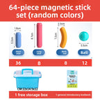 Magnetic rod educational toy for children