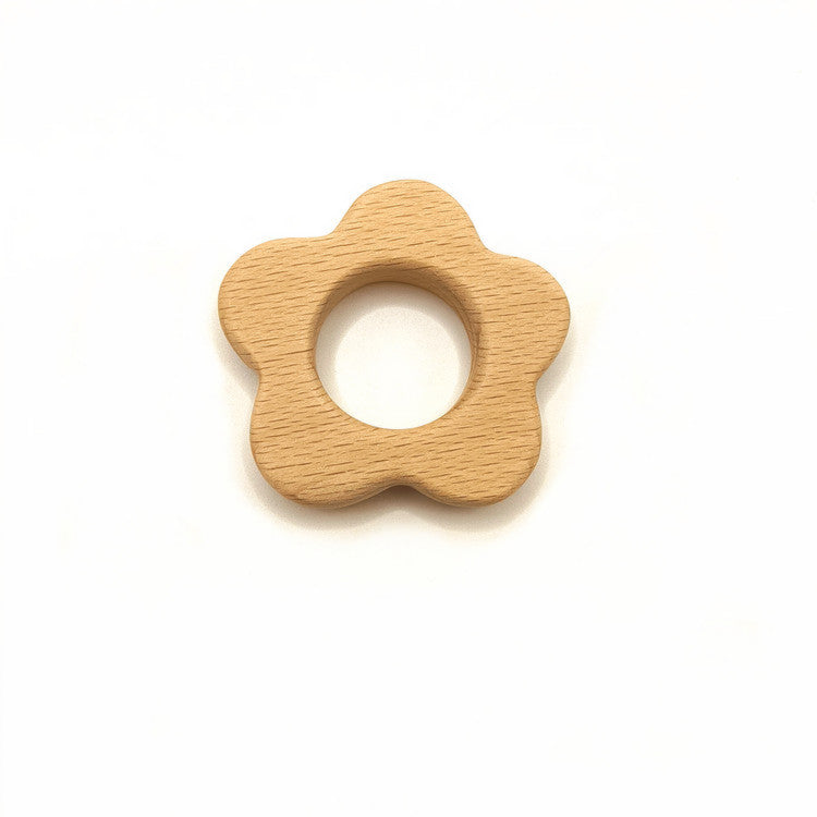 Wooden Baby Rattle Teether Toy