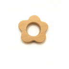 Wooden Baby Rattle Teether Toy