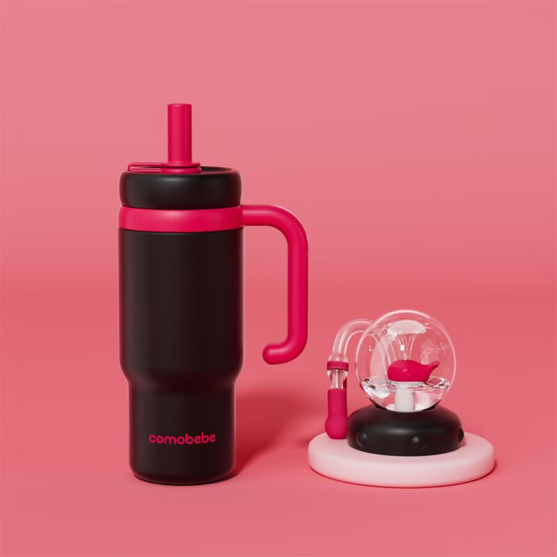 Children Insulated Water Bottle with Dual Lids